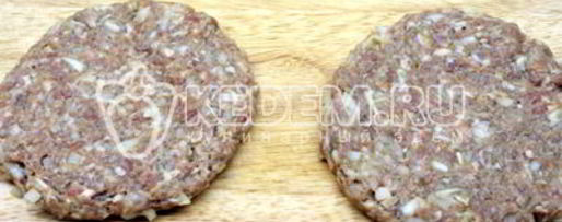 Шаг 3: чизбургера с беконом