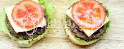 Шаг 7: чизбургера с беконом