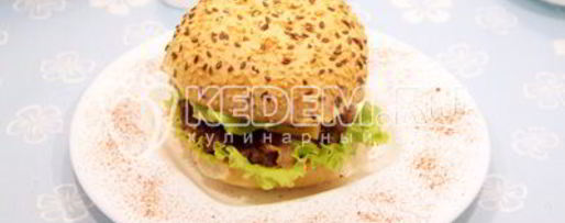 Шаг 8: чизбургера с беконом