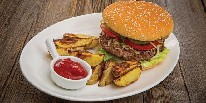 Рецепт чизбургера с говядиной коби и запеченным картофелем