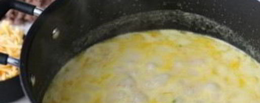 Шаг 3: чизбургера-супа с фаршем