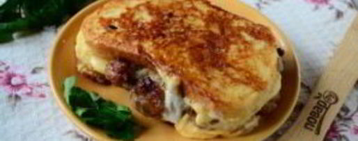 Шаг 9: чизбургера во французском тосте