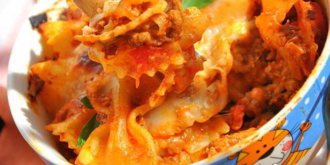 Рецепт запеченной пасты чизбургер