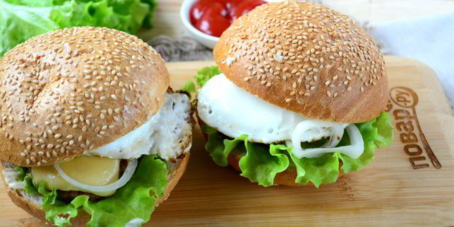 Рецепт завтрака в чизбургере