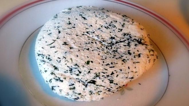 Рецепт Домашнего сыра с зеленью