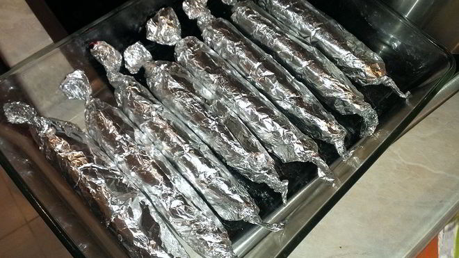 Рецепт Домашней колбасы в фольге