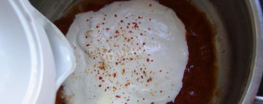 Шаг 8: фаршированных кальмаров с рисом и яйцом