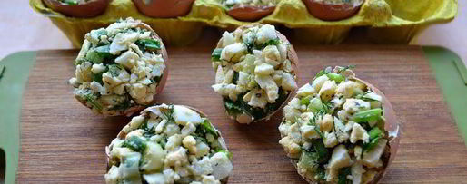 Шаг 3: фаршированных куриных яиц