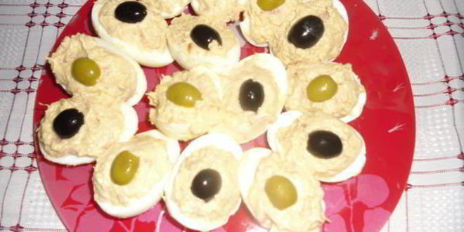 Рецепт фаршированных печеночных яиц