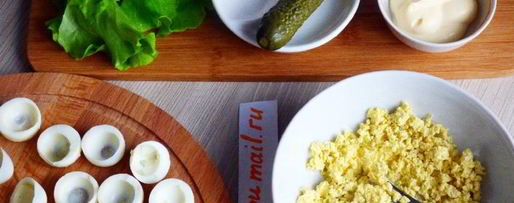 Шаг 2: фаршированных перепелиных яиц