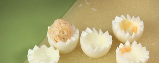 Шаг 2: фаршированных яиц ассорти и овощное пюре