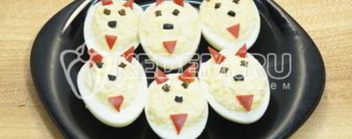 Шаг 5: фаршированных яиц дьяволята