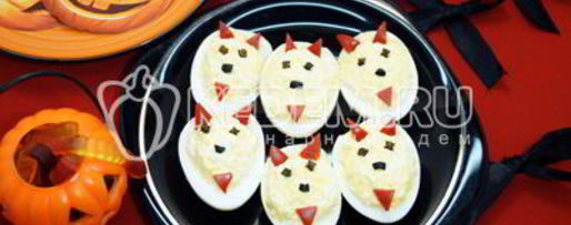 Шаг 6: фаршированных яиц дьяволята