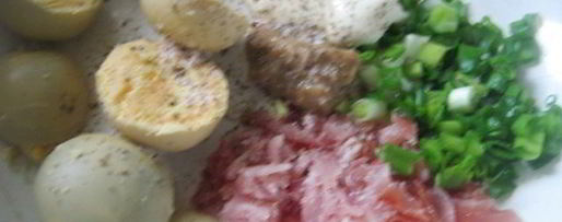 Шаг 1: фаршированных яиц с беконом