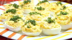 Рецепт Фаршированных яиц с сыром