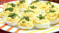 Рецепт Фаршированных яиц с сыром