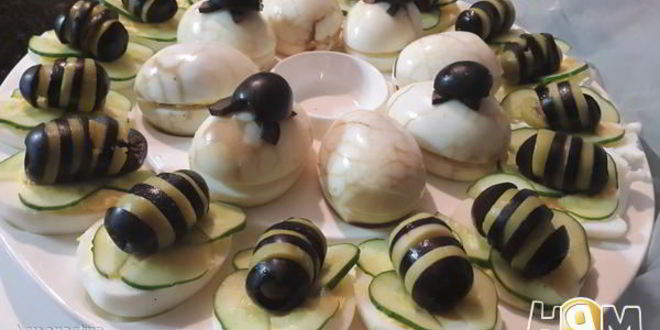 Рецепт фаршированных яиц с тунцом