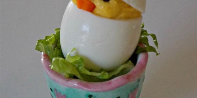 Рецепт фаршированных яиц веселых цыплята