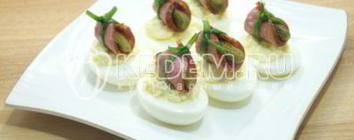 Шаг 6: фаршированных яиц зимняя закуска