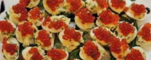 Шаг 5: перепелиных яиц, фаршированных икрой