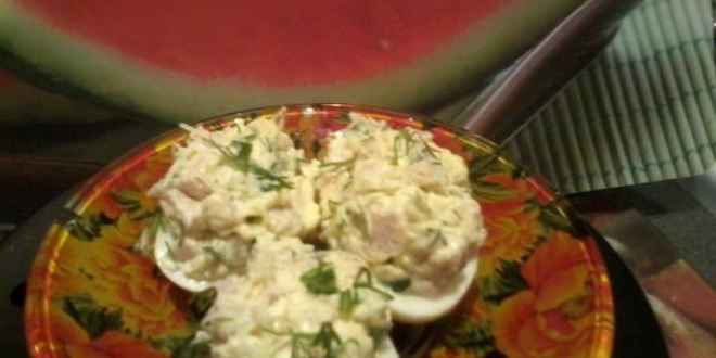 Рецепт яиц фаршированных балыком