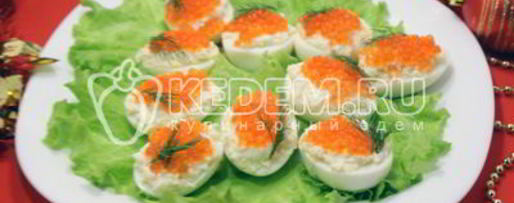 Шаг 7: яиц фаршированных икрой