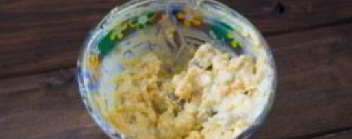 Шаг 2: яиц, фаршированных сельдью