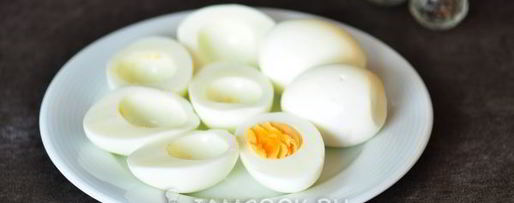 Шаг 3: яиц, фаршированных шпротами