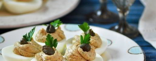 Шаг 10: яиц, фаршированных шпротами