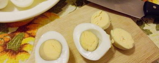 Шаг 3: яиц, фаршированных ветчиной и хреном