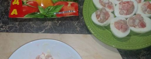 Шаг 2: яиц фаршированных