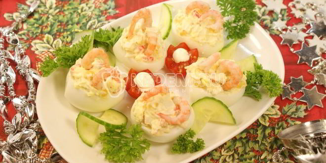 Рецепт закуски фаршированные яйца