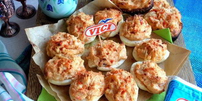 Рецепт запеченных фаршированных яиц