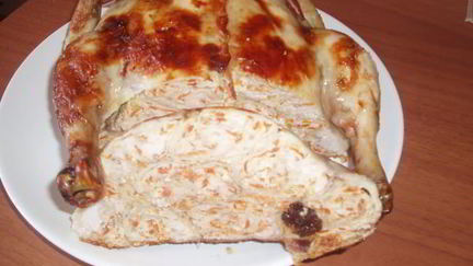 Рецепт Галантина — курицы фаршированной блинчиками