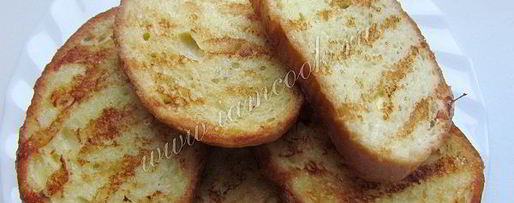 Шаг 6: гренков из батона с яйцом и молоком