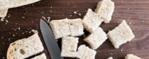 Шаг 1: гренков из белого хлеба в духовке