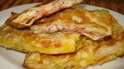 Рецепт Гренков из тонкого лаваша с крабовыми палочками