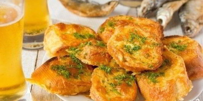 Рецепт гренков к пиву