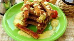 Рецепт Гренков с чесноком и яйцом