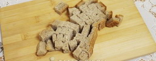 Шаг 4: гренков с чесноком в духовке