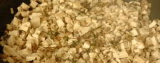 Шаг 2: гренков с грибами