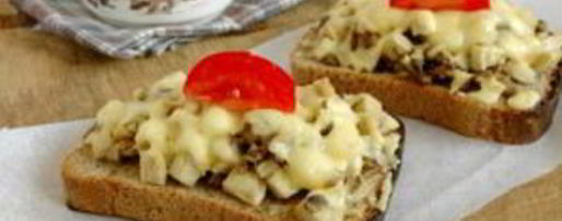 Шаг 5: гренков с грибами