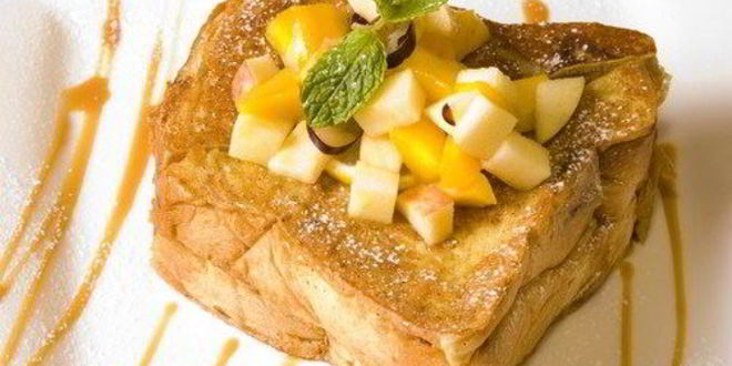 Рецепт гренков с корицей и грушевым соусом