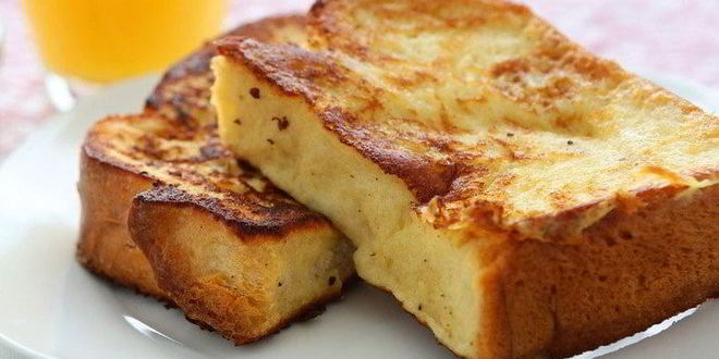 Рецепт гренков с молоком и яйцом