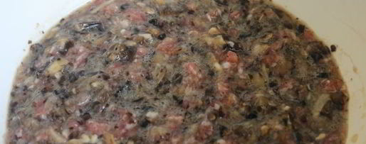 Шаг 2: гренков с мясным фаршем и шампиньонами