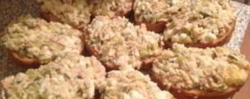 Шаг 4: гренков с печенью трески