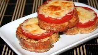 Рецепт Гренков с сыром и помидорами к завтраку