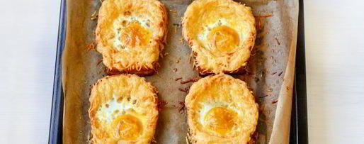 Шаг 11: гренков с сыром и яйцом в духовке