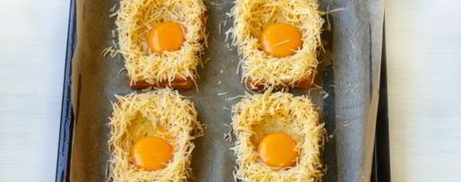 Шаг 10: гренков с сыром и яйцом в духовке