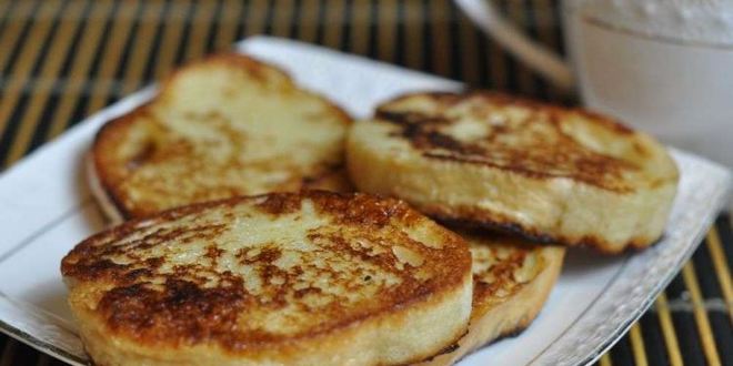 Рецепт гренков с яйцом и молоком